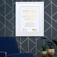 Certyfikat  /  Dyplom cena: 69 zł netto 