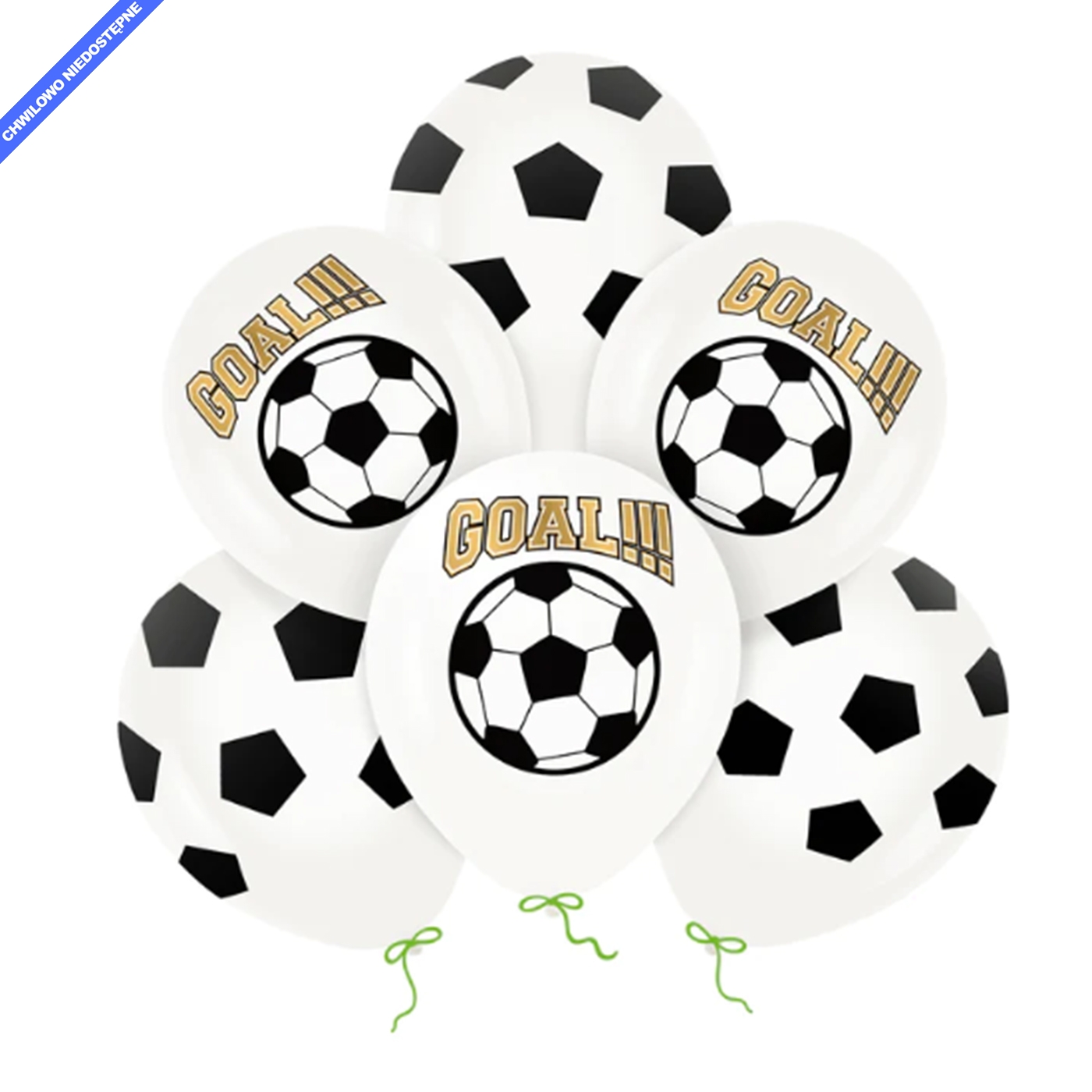 Balony biodegradowalne Football 12cali 6szt
