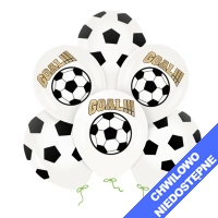 Balony biodegradowalne Football 12cali 6szt 