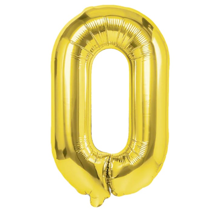 Balon foliowy zoty cyfra 0 zero 70 cm urodziny