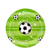 Talerzyk papierowy Football piłka nożna 7cali 6szt. 