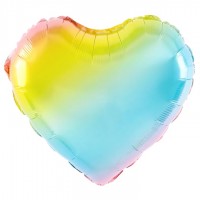 Balon foliowy Serce kolorowy 18cali 