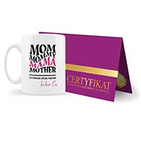 Kubek z certyfikatem najwspanialszej Mamy 38 Prezent na Dzień Matki