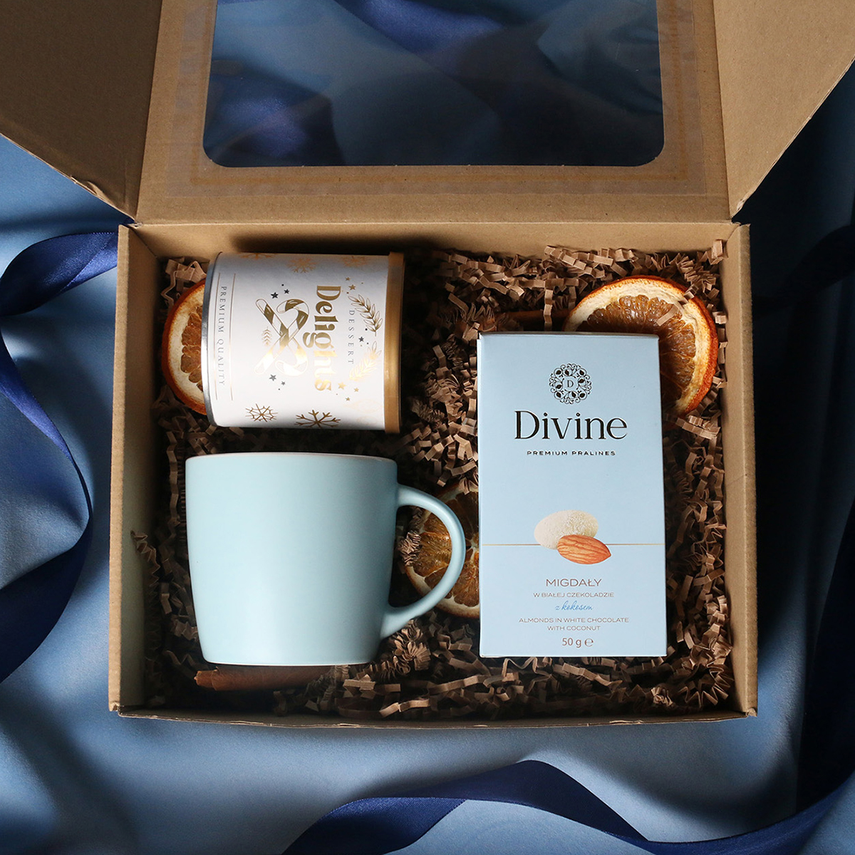 Cozy Handy 320ml baby blue/biały