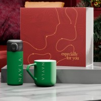 Warm Companion 330ml stalowy/czarny