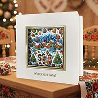 Kartka Świąteczna z Logo Premium Folk Winter Edition