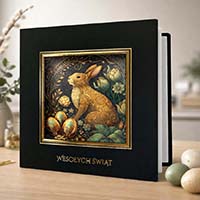 Kartka Wielkanocna Premium - Elegancka klasyka Duży format 160 na 160
