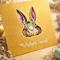 Kartka Wielkanocna  edycja biznesowa Premium 165 × 165 mm