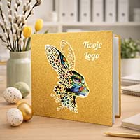 Kartka Wielkanocna Kartka premium GOLD 160 × 160 mm Edycja limitowana