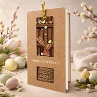 Kartka Wielkanocna Kartka wielkanocna ECO z zakładką