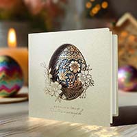 Kartki Wielkanocne, laserowo wycinane Zestaw 5 szt z życzeniami + wkładki do wypisania gratis!