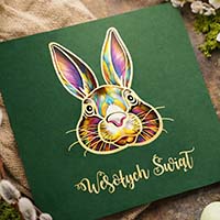 Kartki Wielkanocne, laserowo wycinane Zestaw 5 szt z życzeniami + wkładki do wypisania gratis!