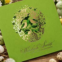 Kartki Wielkanocne, laserowo wycinane Zestaw 5 szt z życzeniami + wkładki do wypisania gratis!