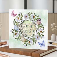 Kartki Wielkanocne, laserowo wycinane Zestaw 5 szt z życzeniami + wkładki do wypisania gratis!