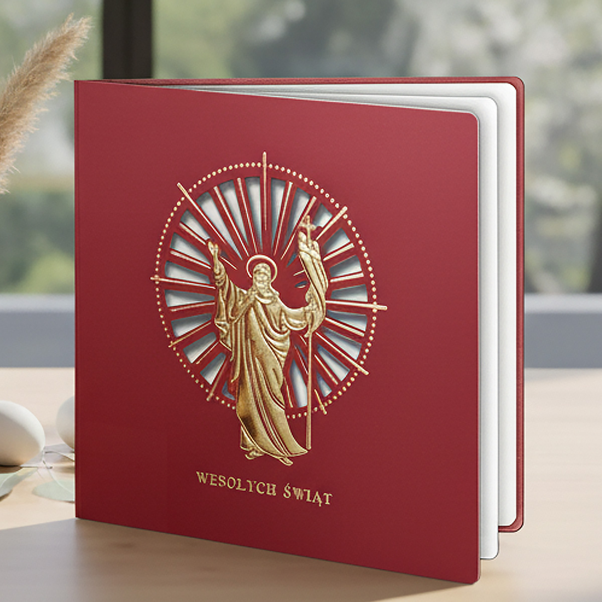 Kartki Wielkanocne, laserowo wycinane Zestaw 5 szt z życzeniami + wkładki do wypisania gratis!