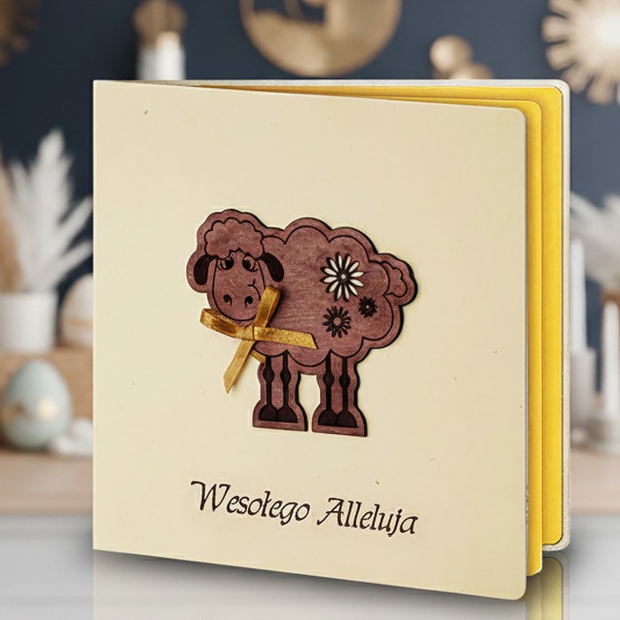 Kartka Wielkanocna z Drewnian� Aplikacj�
