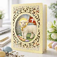 Kartka Wielkanocna Klasyczna symbolika religijna