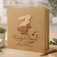 Kartka Wielkanocna z nasionami