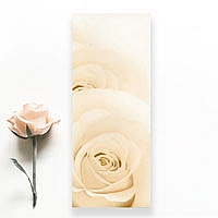 Zaproszenia ślubne S110069 Papier perłowy, drukowany kwiat róży
